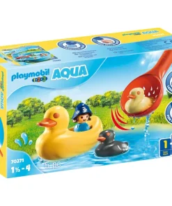 Playmobil 1.2.3 Famille Canards Et Enfant - 70271