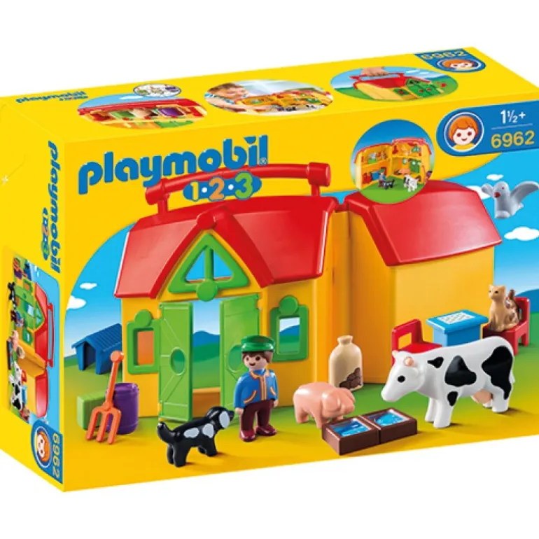 Playmobil 1.2.3 Ferme Transportable - 6962