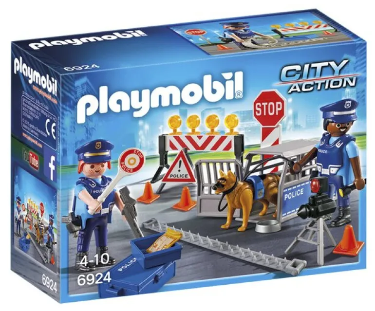 Playmobil City Action Barrage De Police - 6924