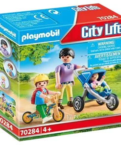 Playmobil City Life Maman Avec Enfants - 70284