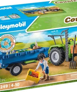 Playmobil Country Tracteur avec remorque - 71249