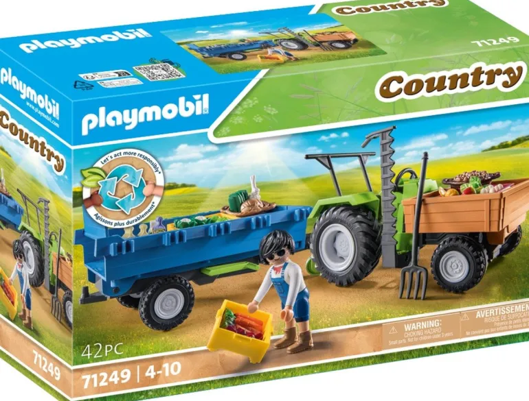 Playmobil Country Tracteur avec remorque - 71249