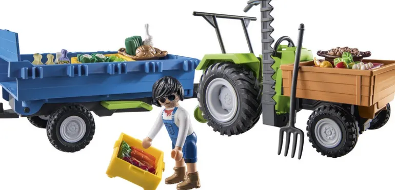 Playmobil Country Tracteur avec remorque - 71249