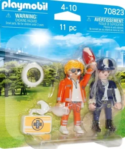 Playmobil DuoPacks Médecin Urgentiste et Policière - 70823
