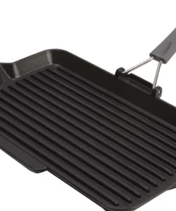 Poêle grill rectangle noir 34 x 21 cm