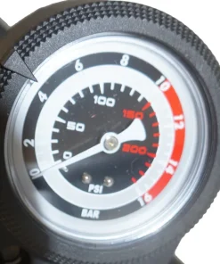Pompe à pieds Alu Pro avec manomètre