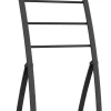 Porte-serviettes 5 barres noir mat