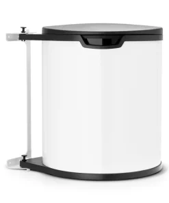 Poubelle encastrable 15 L blanc