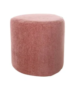 Pouf Tirana - Ø40x38cm - Vieux Rose