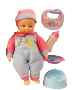 Poupée avec son 35 cm + accessoires
