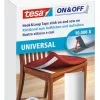 Pour la fixation de tissus sur des surfaces dures 20 mm x 100 cm blanc