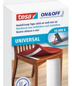 Pour la fixation de tissus sur des surfaces dures 20 mm x 100 cm blanc