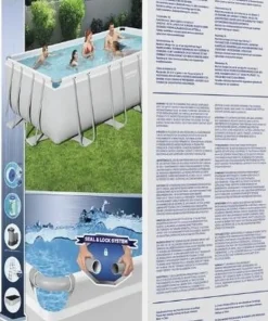 Power Steel Pool rectangulaire 488x244 cm