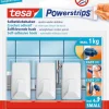 Powerstrips® crochets S rectangulaires blancs (3 crochets + 4 languettes)