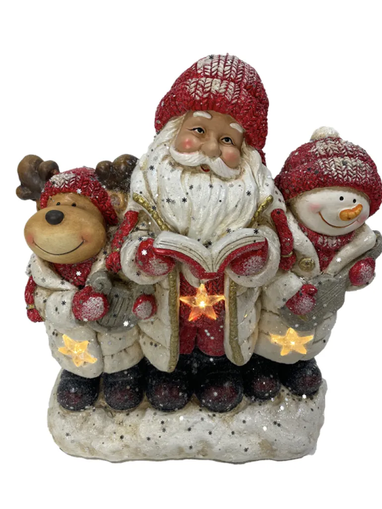 Père Noël, renne & bonhomme
