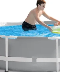 Prism frame piscine Ø 305x76 cm + pompe 12V