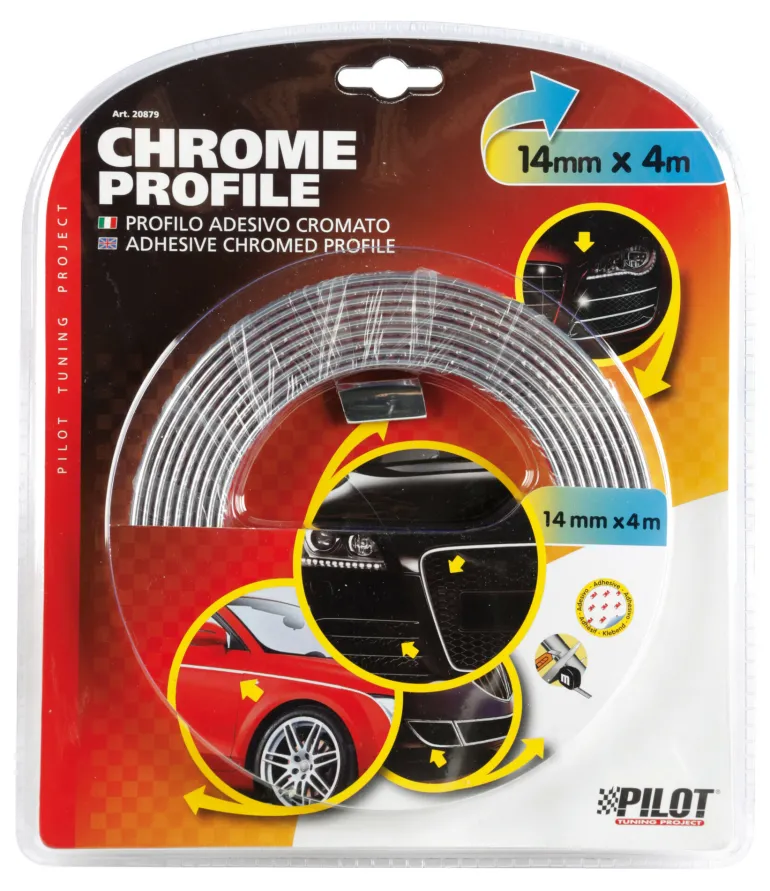 Profil en Chrome 12mm 4m