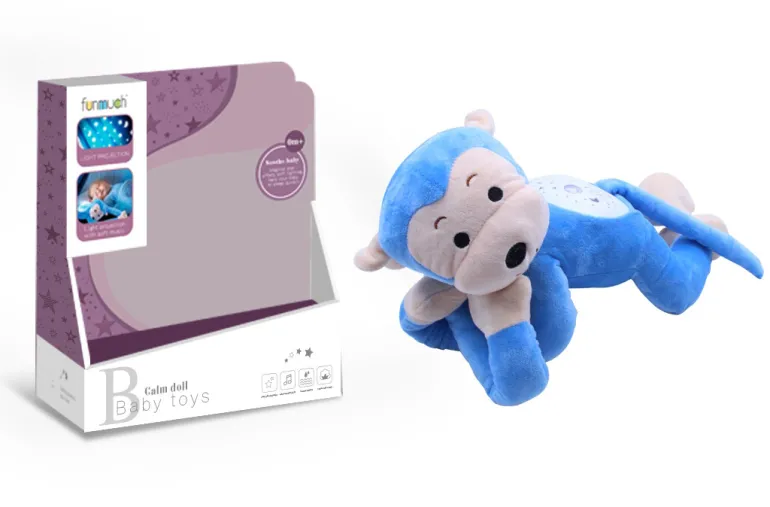 Projecteur de singe en peluche avec musique