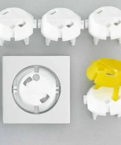 Protection Cache prise + cles blanc x5