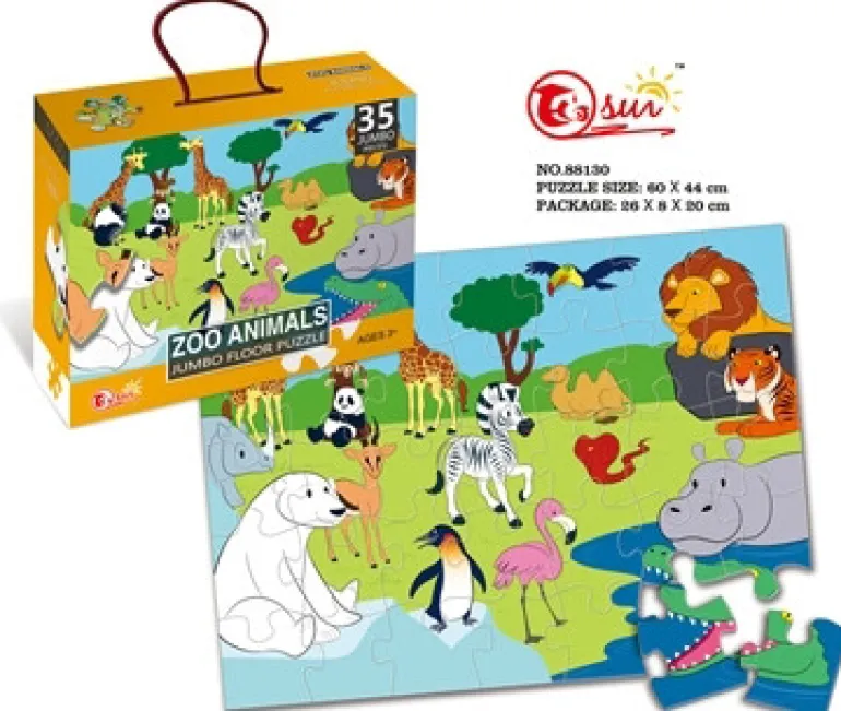 Puzzle dans le zoo 35 pièces