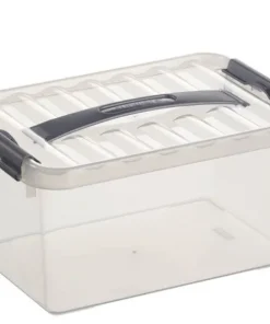 Q - line boîte de rangement 6 L blanc transparent
