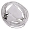 Rallonge 2,5 m blanc 2 x 0,75 mm