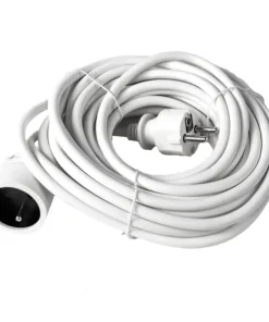 Rallonge 10 m blanc 3 x 1,5 mm 16 A