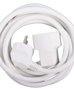 Rallonge 3 m blanc 3 x 1,5 mm 16 A