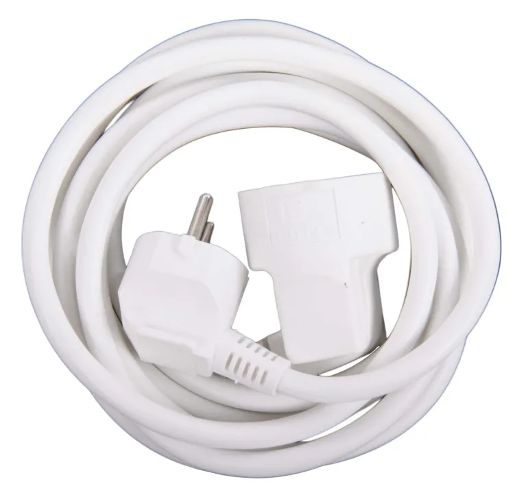 Rallonge 3 m blanc 3 x 1,5 mm 16 A