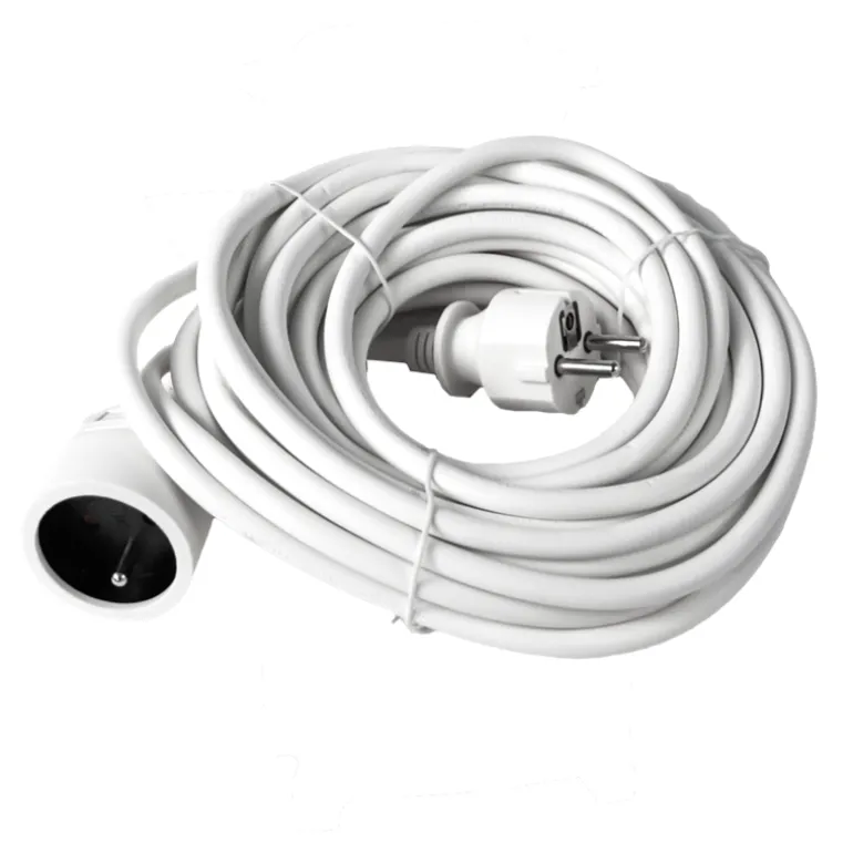 Rallonge 3 m blanc 3 x 1,5 mm 16 A