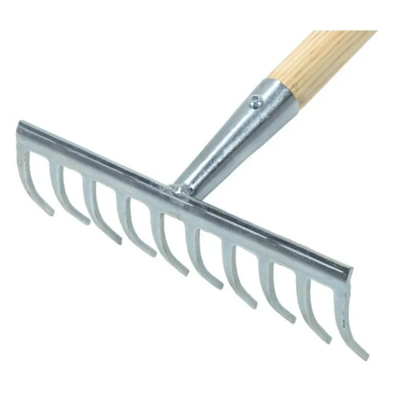 Rateau zingue avec 10 dents