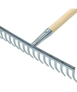 Rateau zingue avec 16 dents