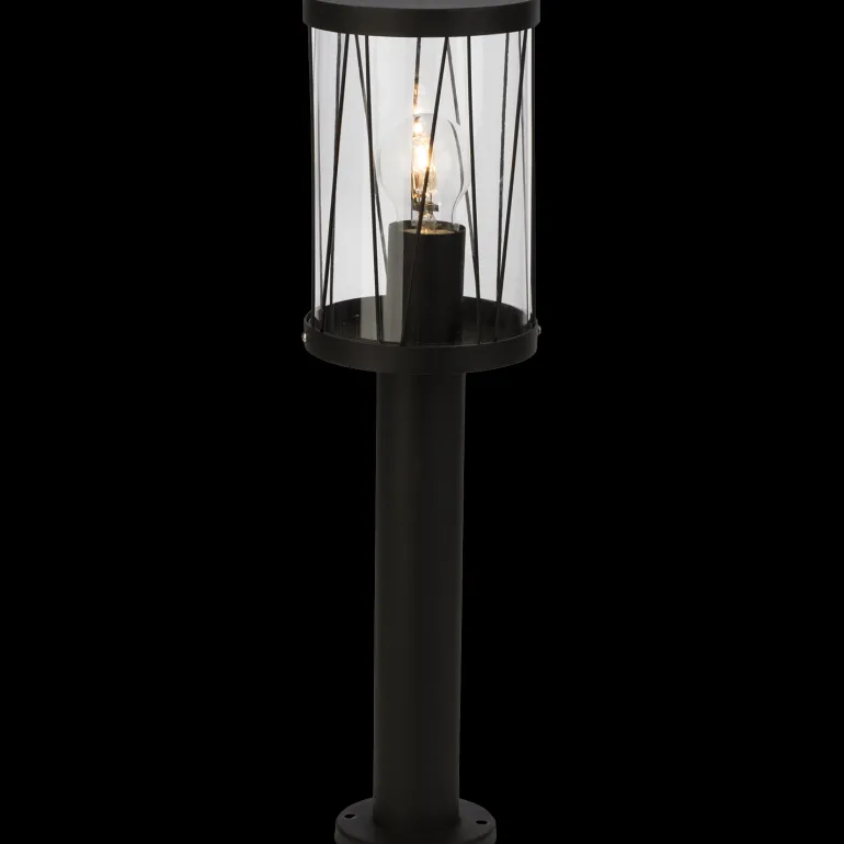 Reed lampadaire noir IP44 E27 40W