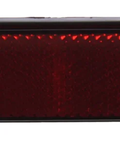 Réflecteur rectangulaire adhésive rouge