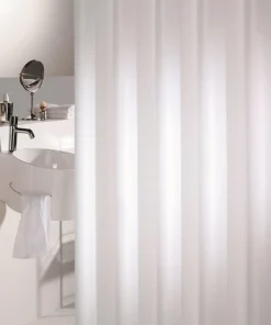 Rideau de douche Granada blanc 240 cm