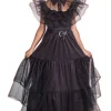 Robe De Bal Noir Mercredi Fille - Taille 164