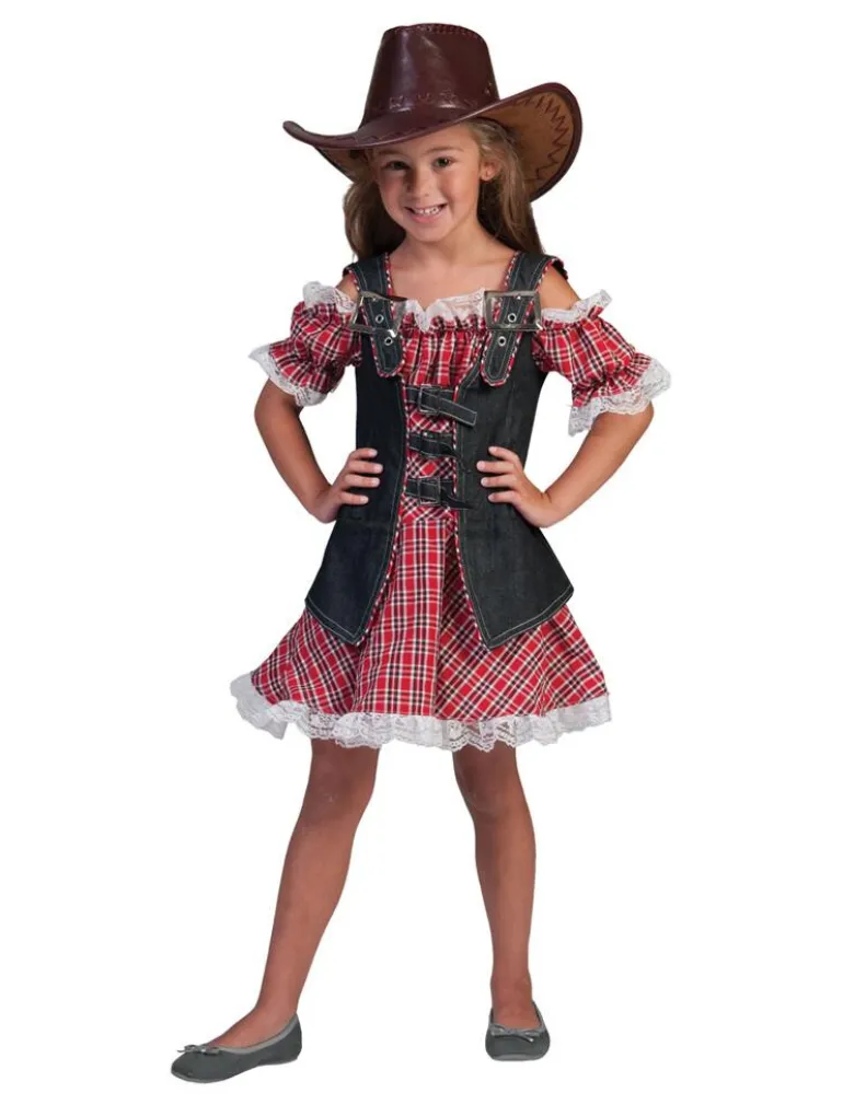 Robe Déguisement Enfant Cowgirl Daisy - Taille 152