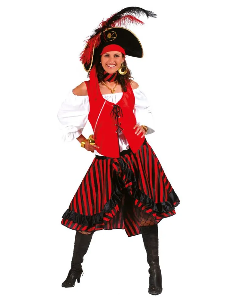 Robe Déguisement Pirate Coeur Noir - Taille 40/42