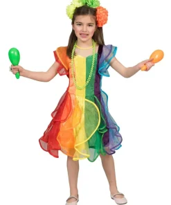 Robe enfant Princesse Arc-en-ciel - Taille 140