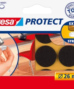 Rondelles de déplacement pour objets sur des surfaces lisses. Ø 26 mm brun.