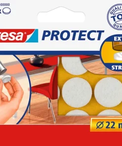 Rondelles de déplacement pour objets sur des surfaces lisses. Ø 22 mm blanc.