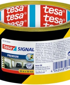Ruban de signalisation 66 m x 60 mm jaune-noir