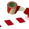 Ruban de signalisation rouge / blanc 100 m