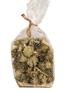 Sac de pommes de pin S vert