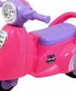 Scooter rose avec son et lumière