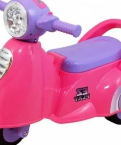 Scooter rose avec son et lumière