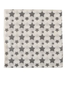 Serviettes Star Argent 33X33 cm 20 Pcs