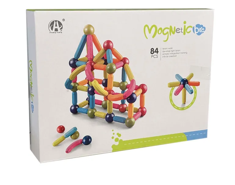 Set de Blocs Magnétiques - 84 pièces
