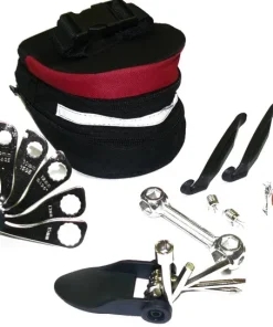 Set de réparation avec saccoche de selle