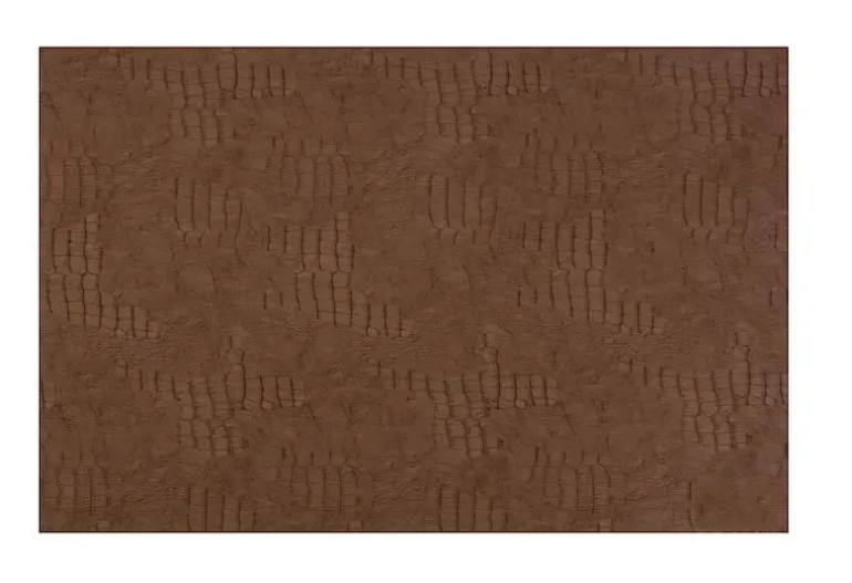 Set table 30 x 45 cm leather look brun